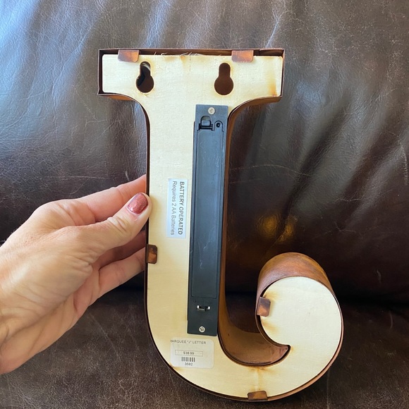 Lighted “J” for decor - Picture 3 of 3